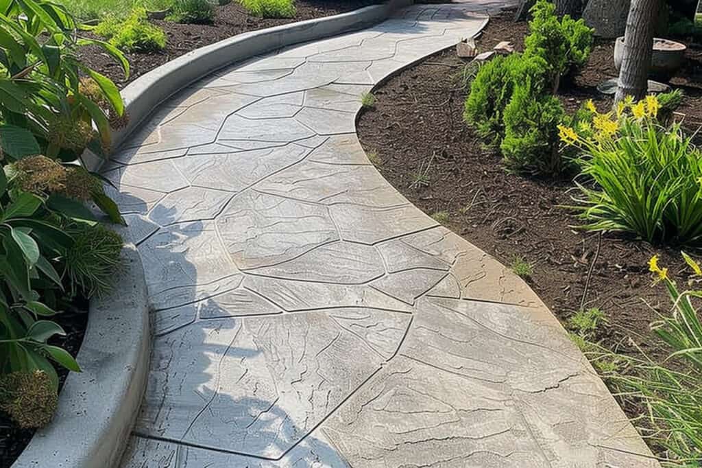 Concrete Walkway in Union Park, Des Moines